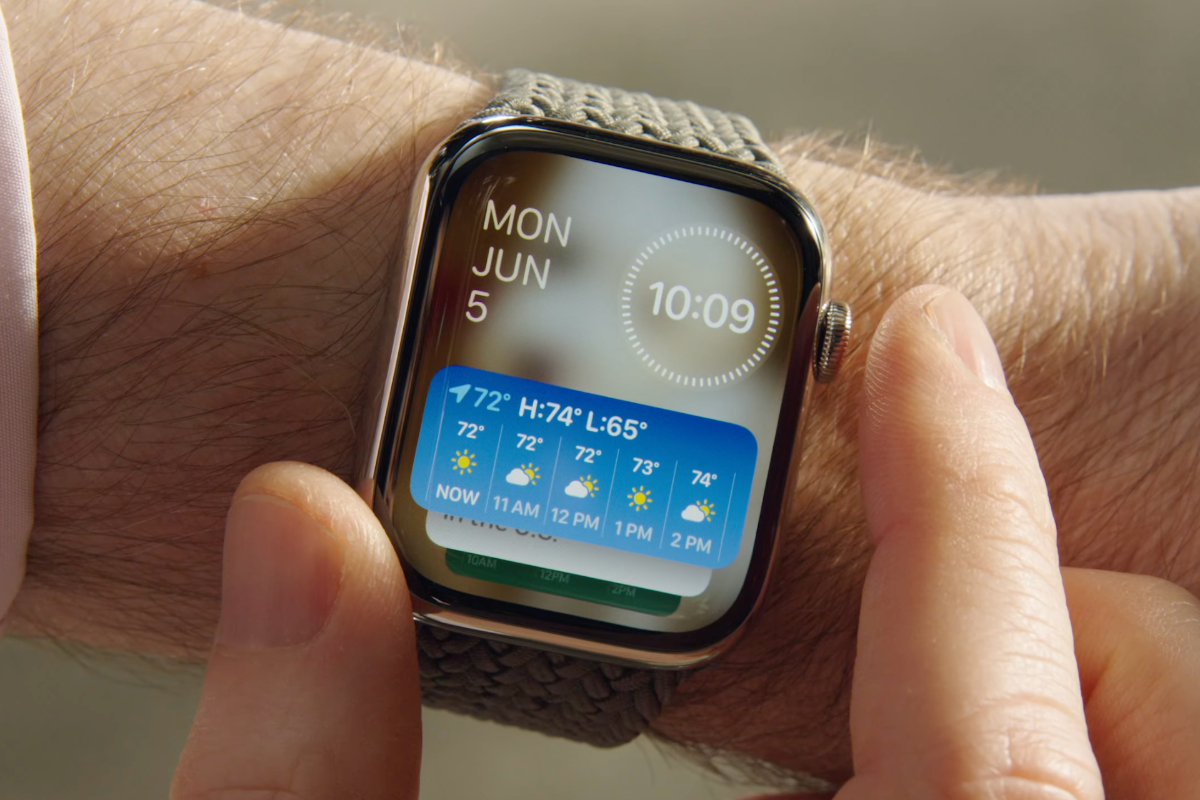 对比苹果WWDC 2023手表的10个小部件