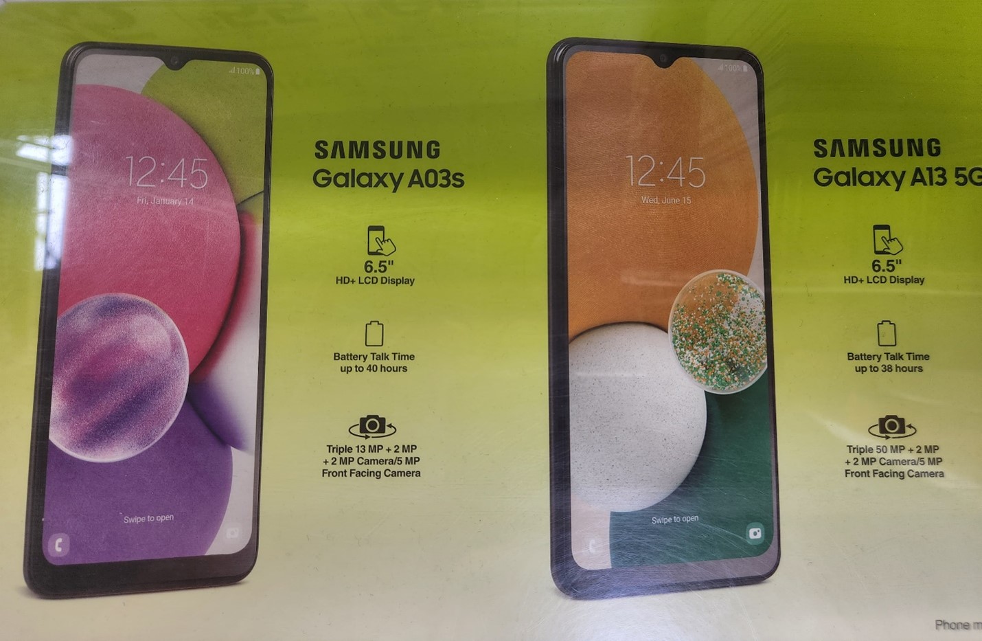 Galaxy A03s and A13 5G