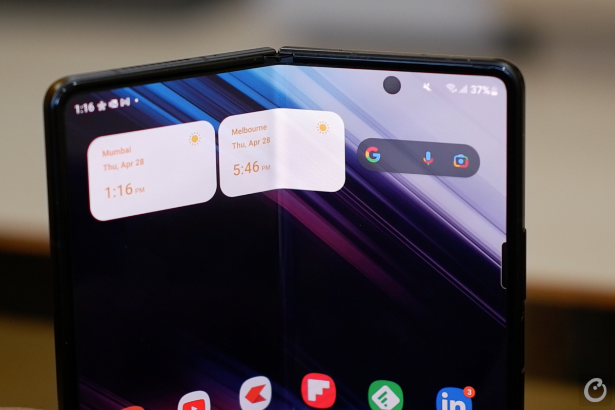 counterpoint samsung galaxy z fold 3 review under display camera