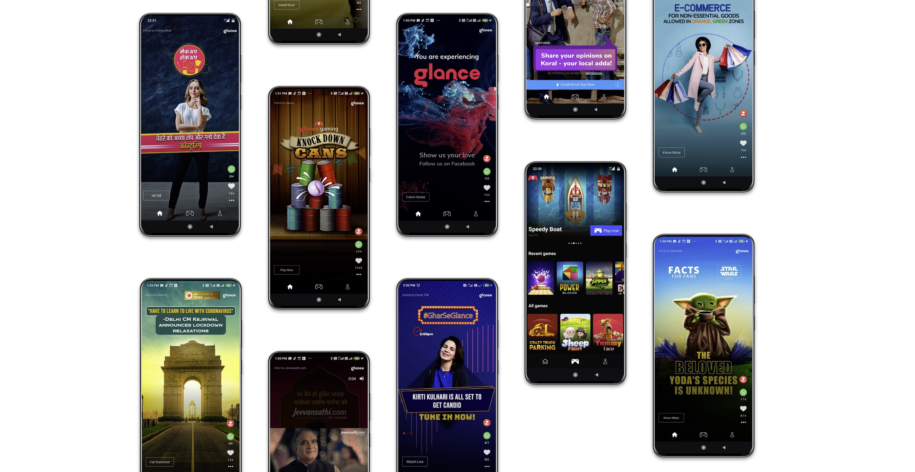 Glance Lock Screen Active Users in India Nears 200 Million
