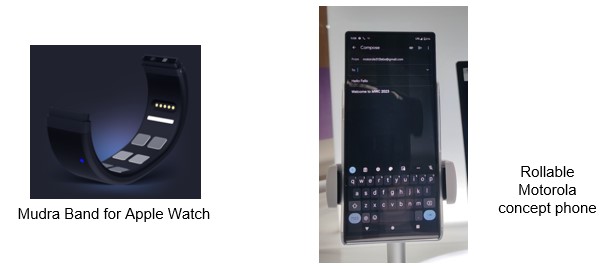 手链苹果手表和罗拉概念手机