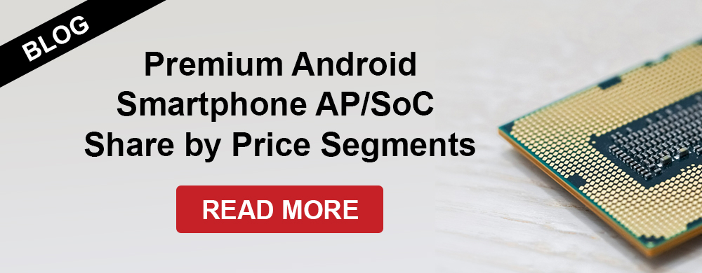按价格细分的高级Android智能手机AP/SoC份额